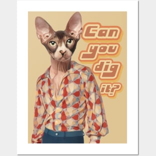 Can You Dig It? 70s Sphynx Cat Posters and Art